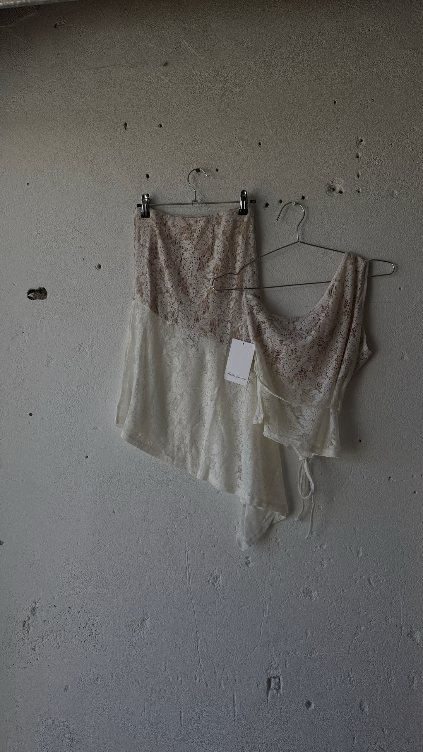 Kyla One Shoulder Top | White Lace