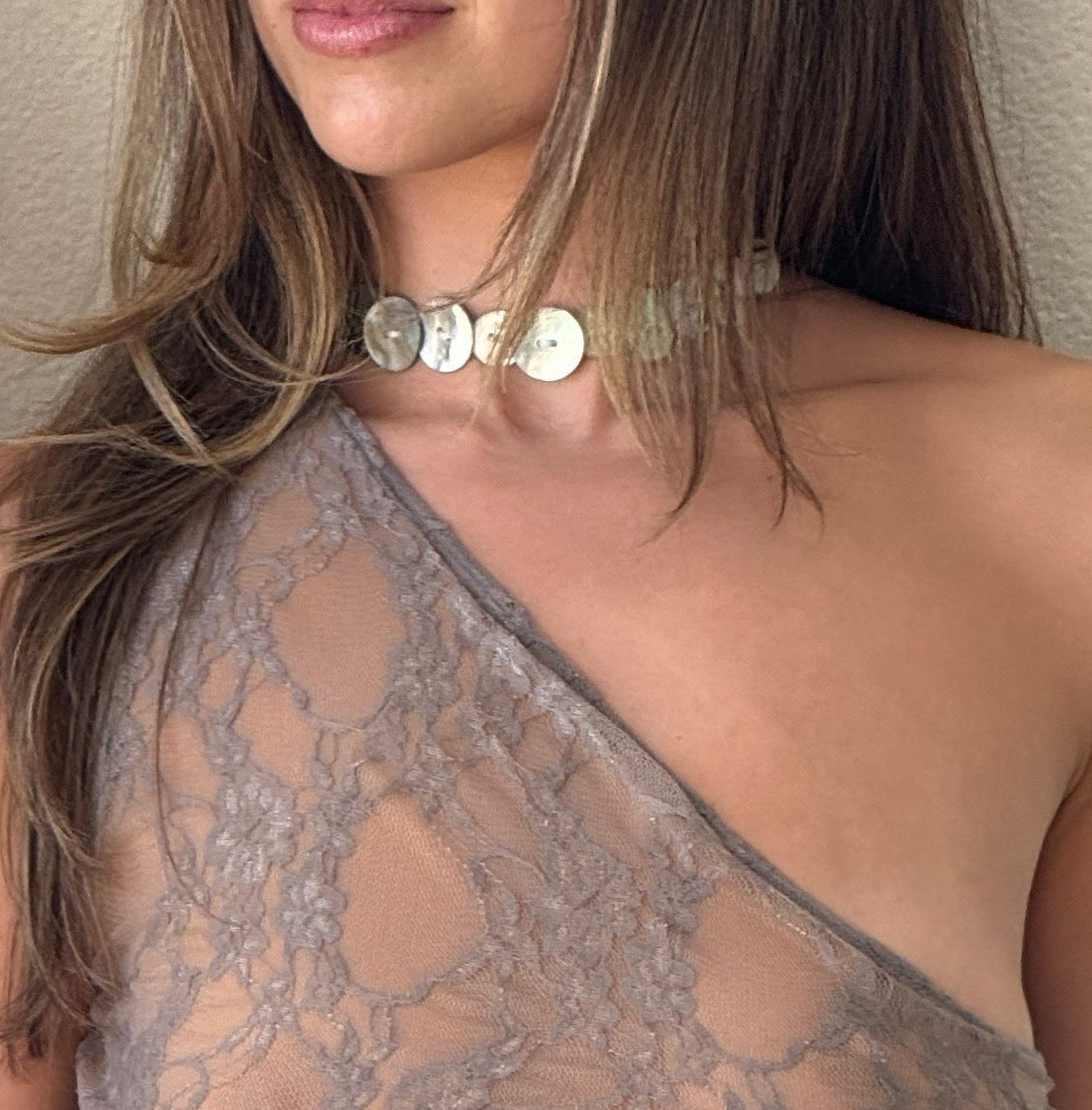 Crochet Button Necklace