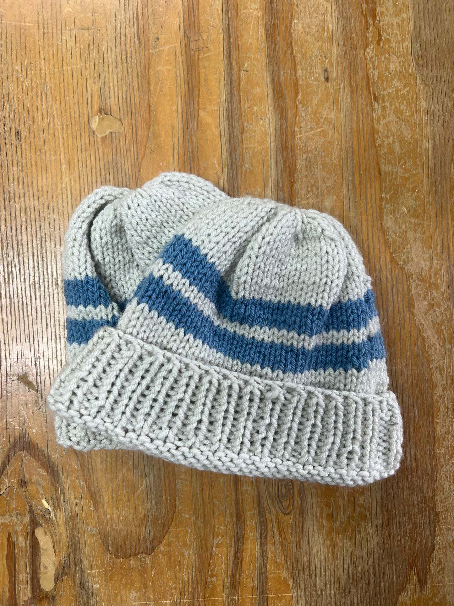 Varsity Beanie | Blue Stripe