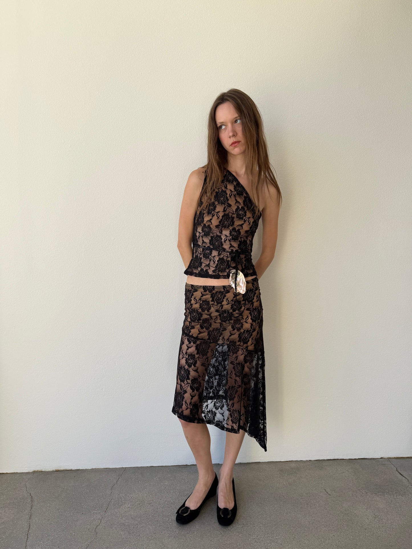 Cheri Asymmetrical Skirt | Black