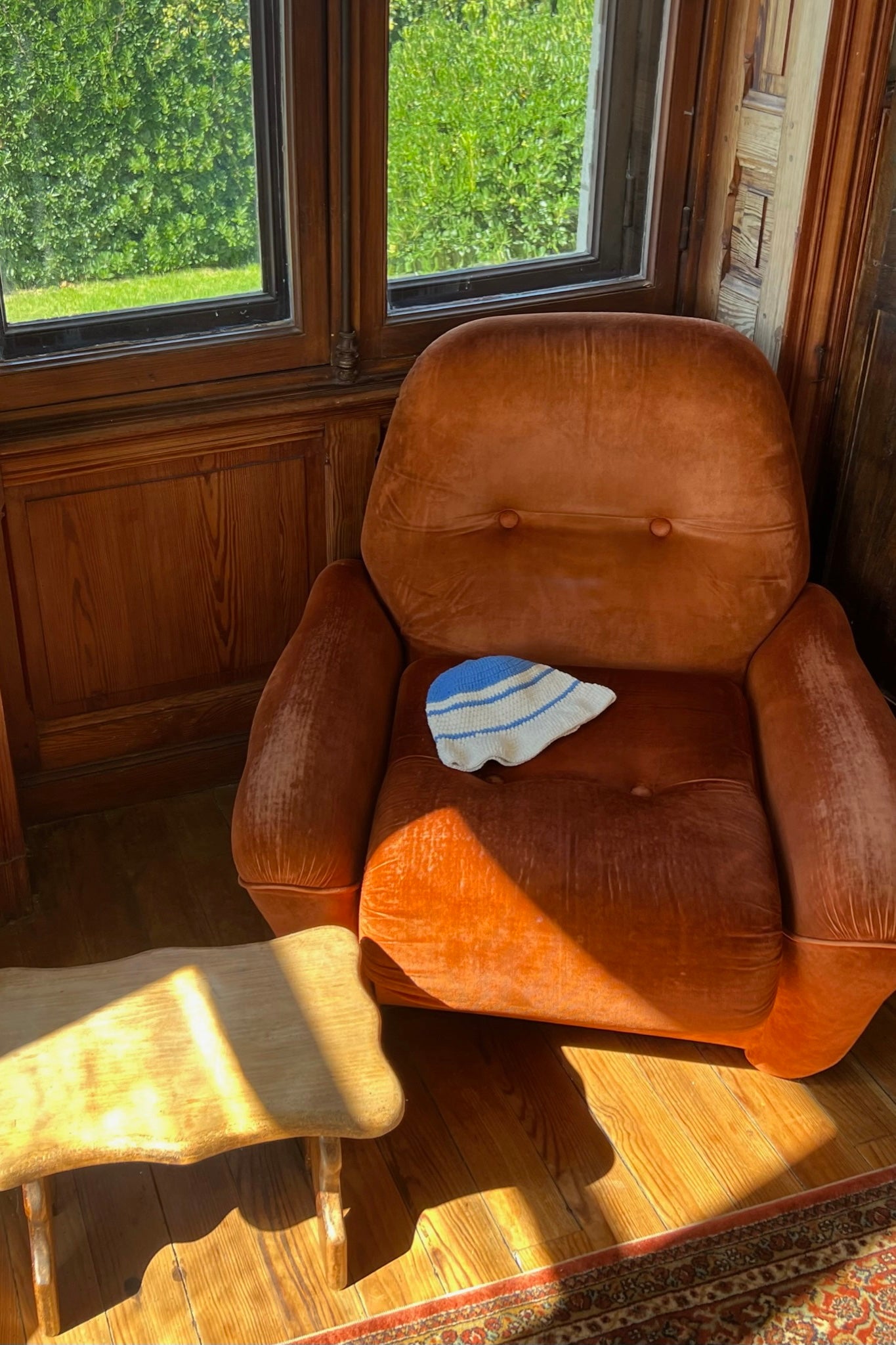 Biarritz Hat | Blue Stripe