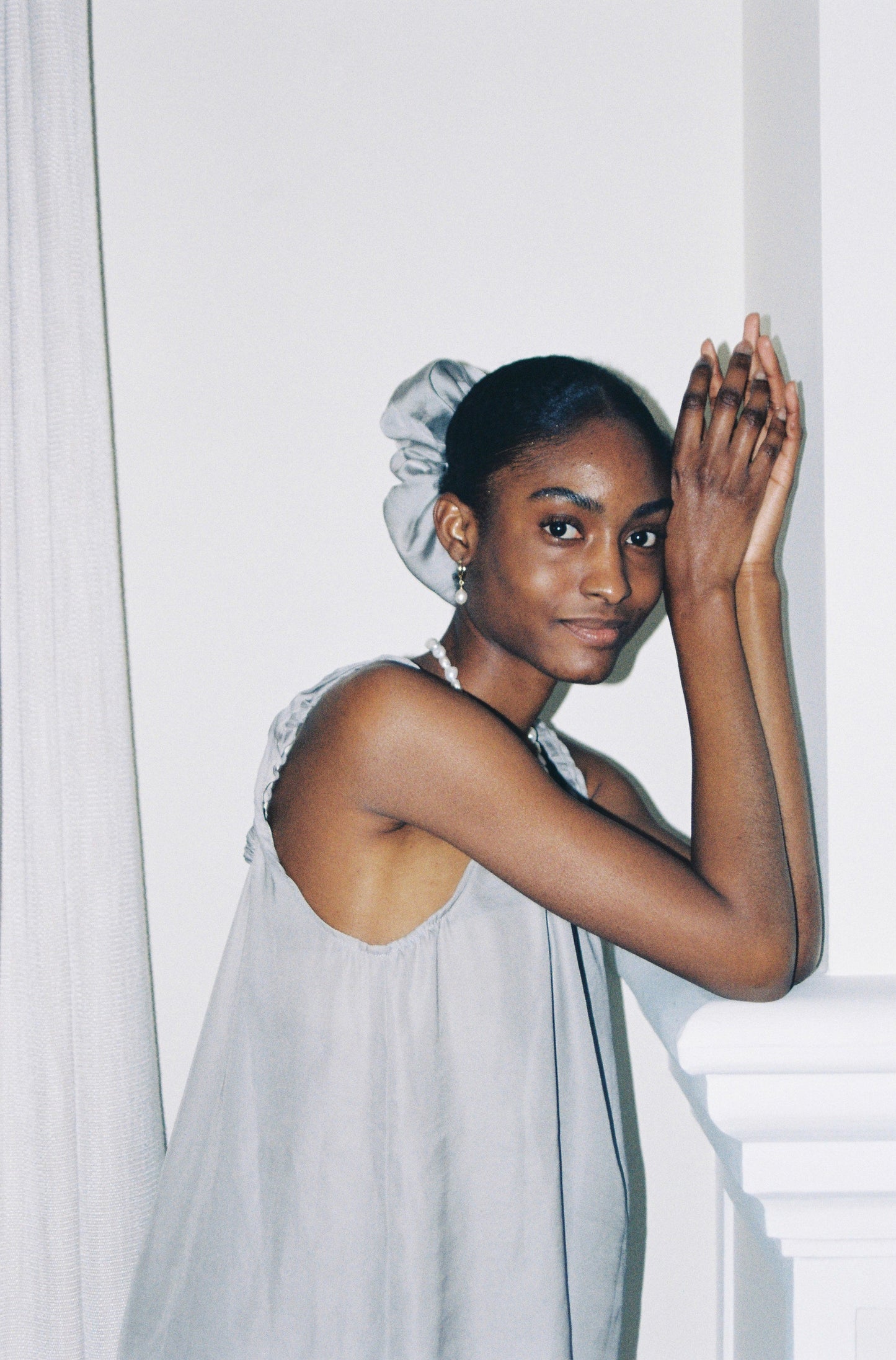 Scrunchie | Grey Silk