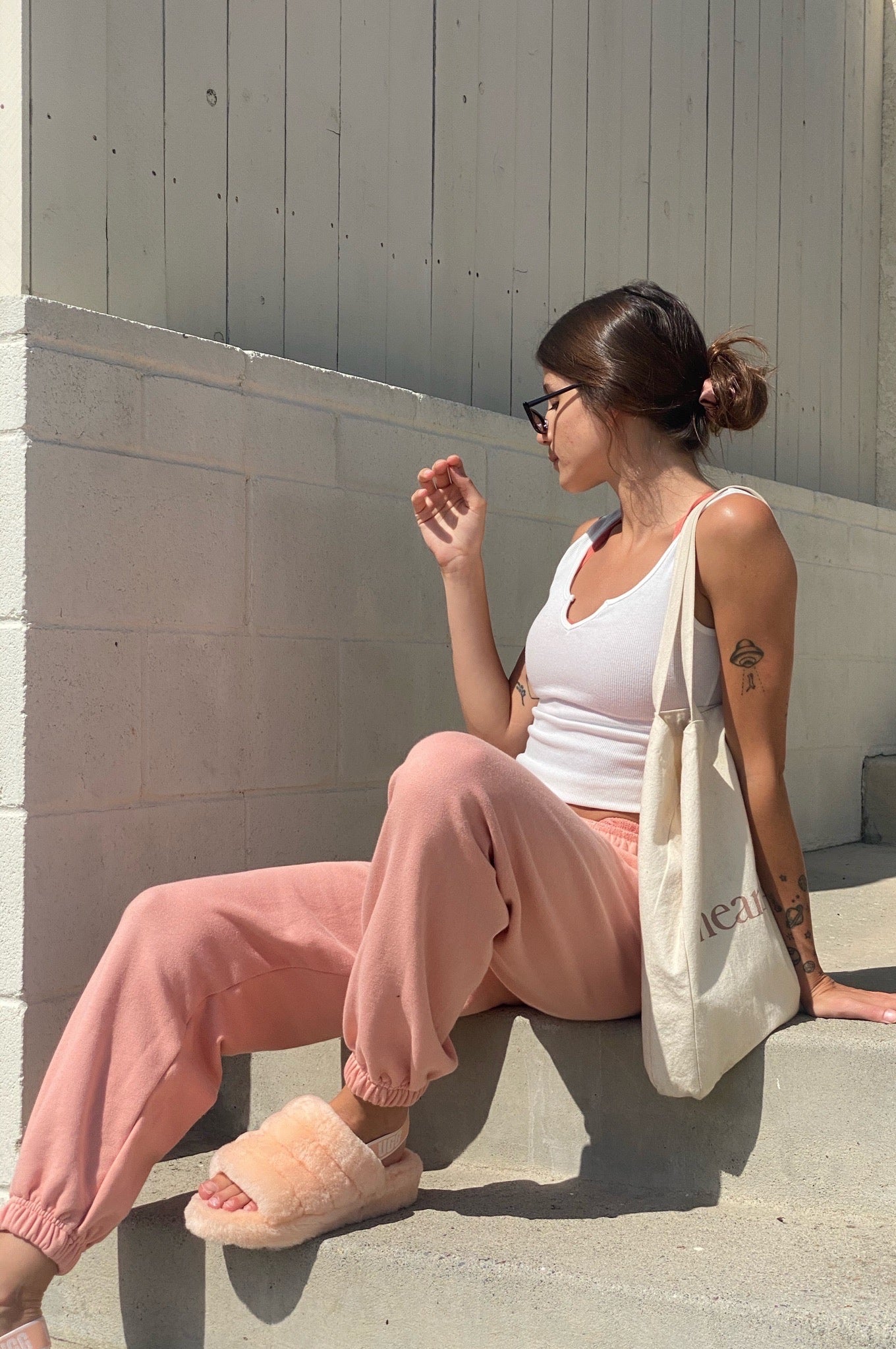 Oversized Jogger | Peach Sorbet