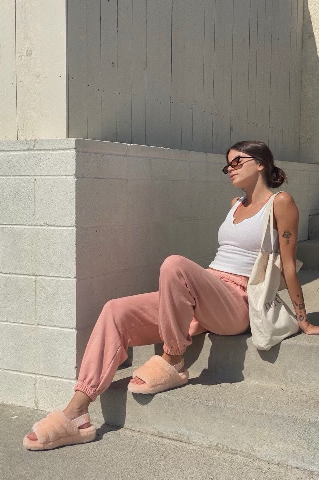 Oversized Jogger | Peach Sorbet