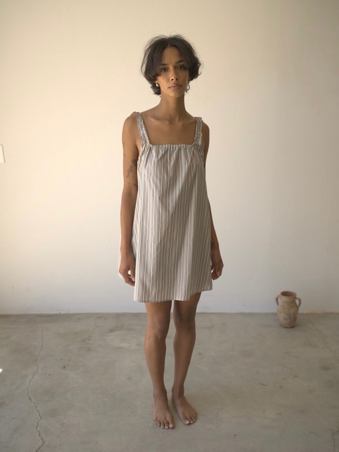 Deia Slip Dress | Stripe