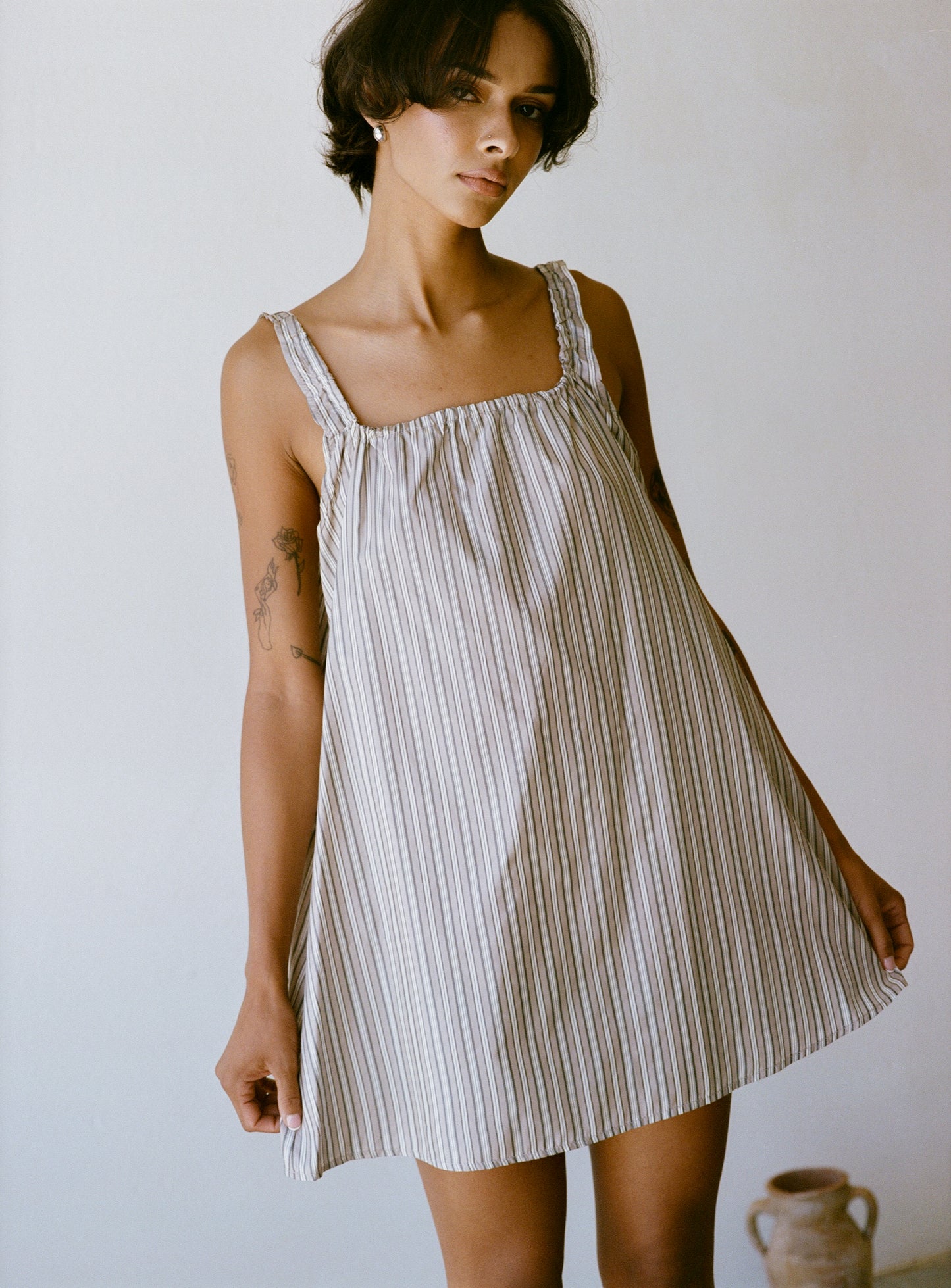 Deia Slip Dress | Stripe