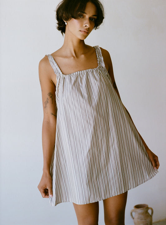 Deia Slip Dress | Stripe