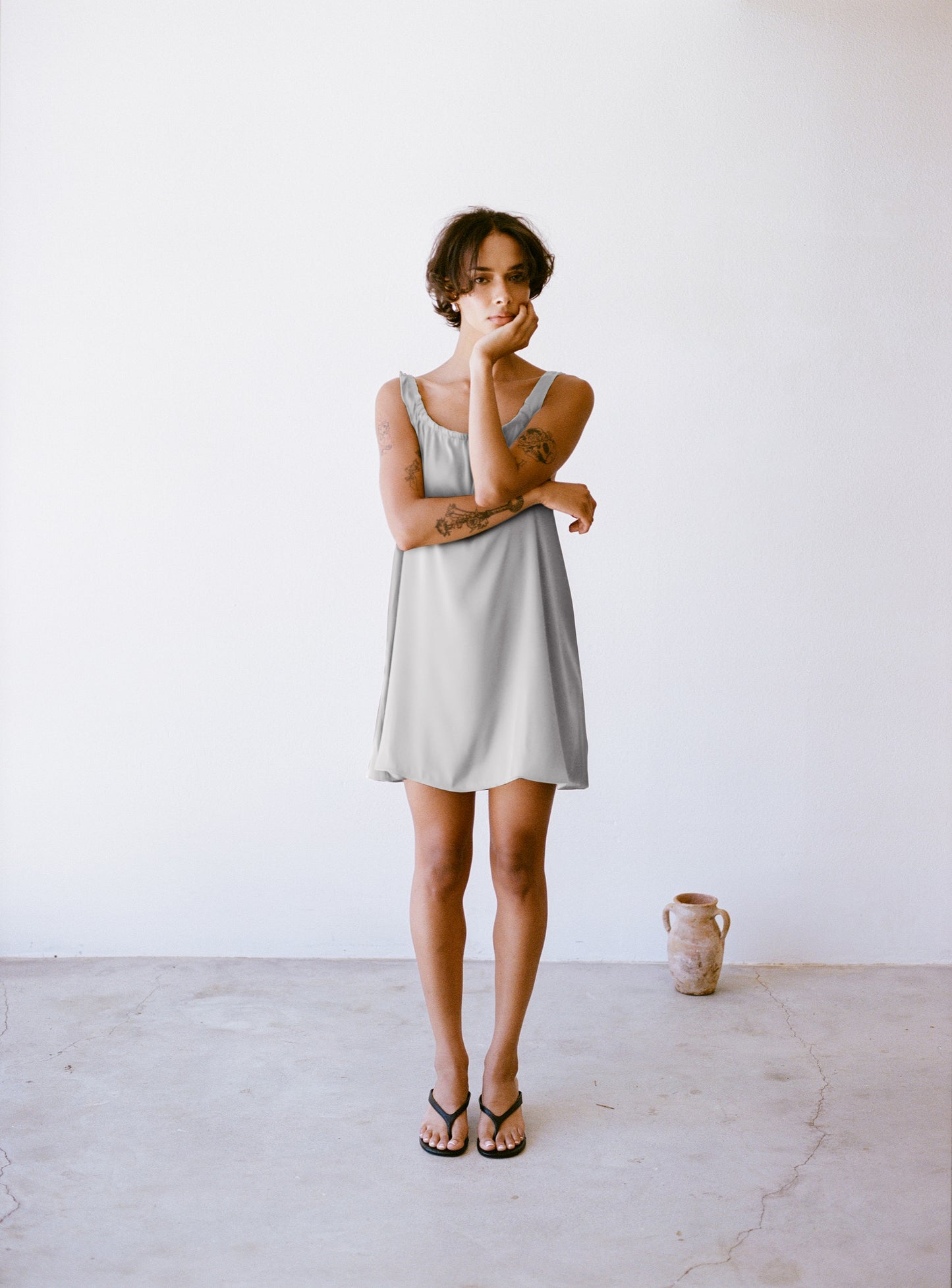 Deia Dress | Silver