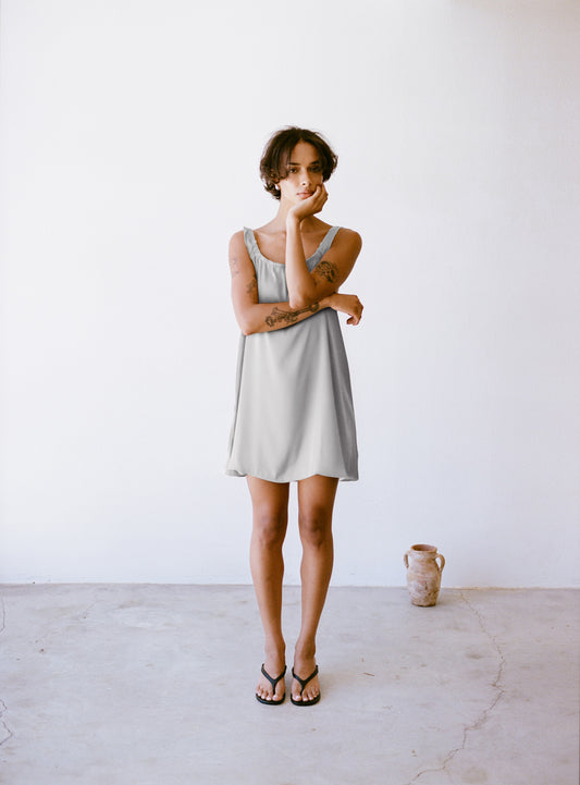 Deia Dress | Silver
