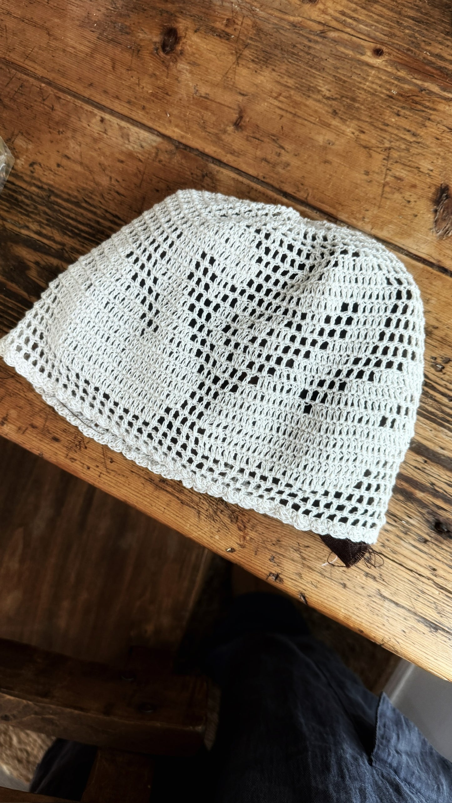 Crochet Net Cap- Swan Lovers
