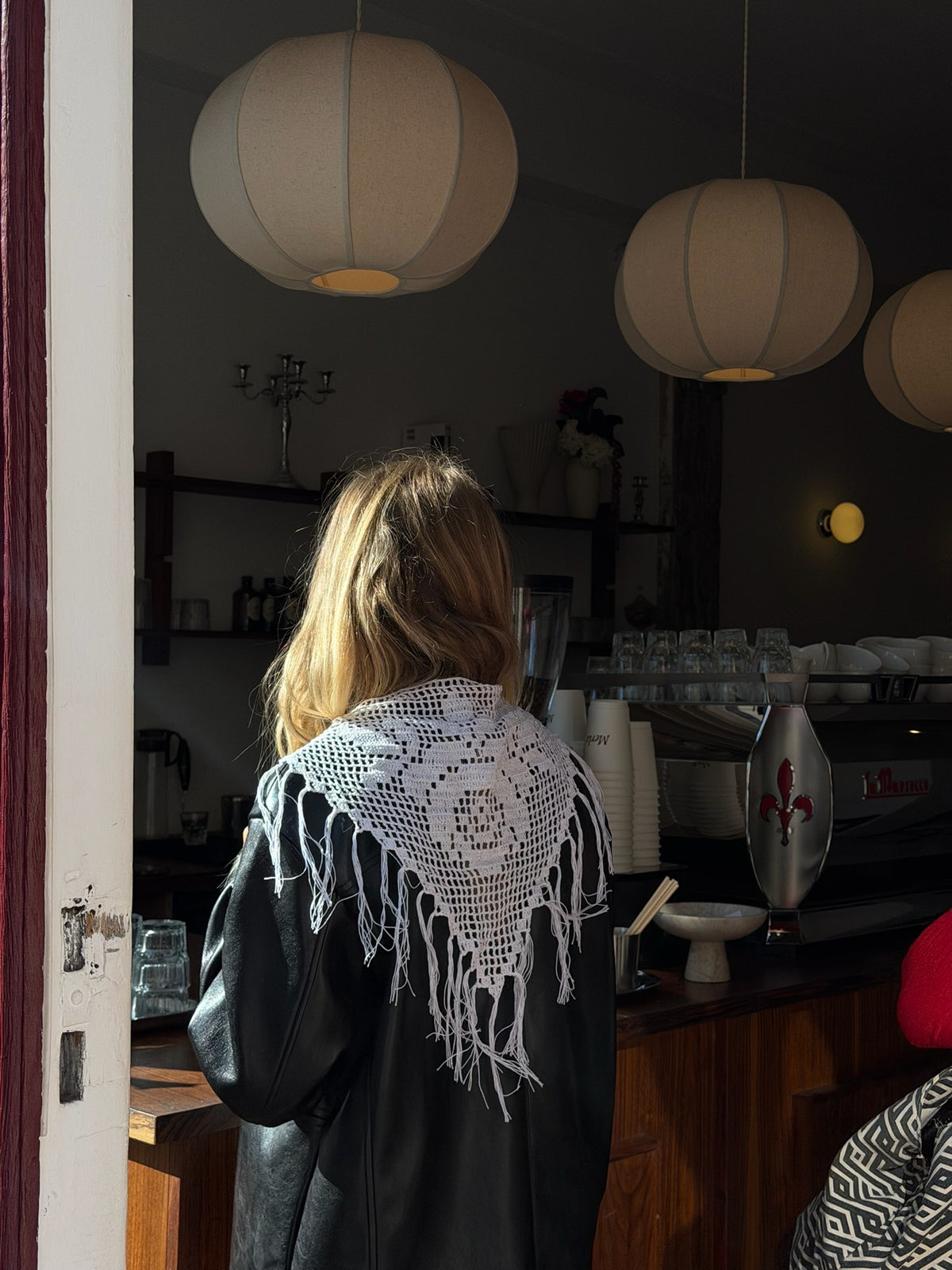 Rose Tassel Hip Scarf