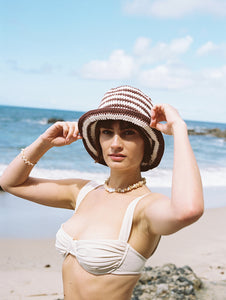 Awning Stripe Hat | Potter's Clay