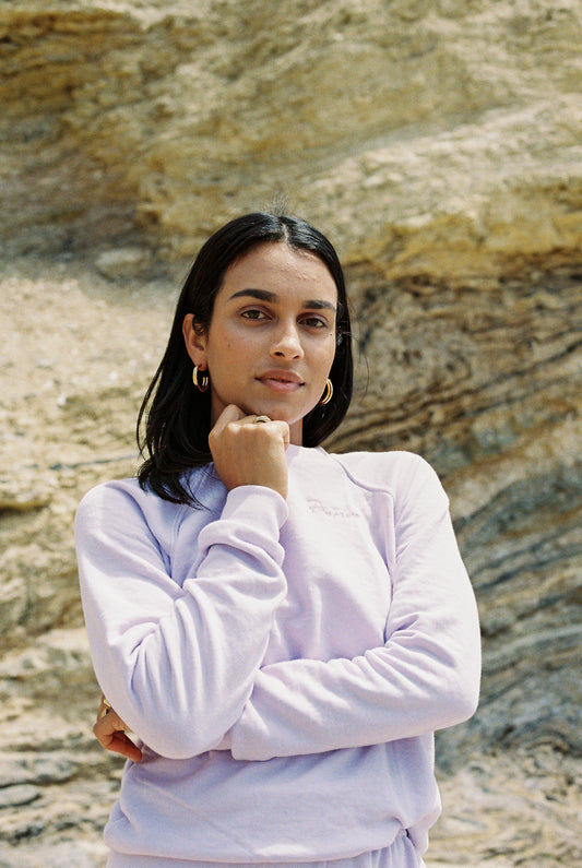 Bella Crewneck | Lilac Lady