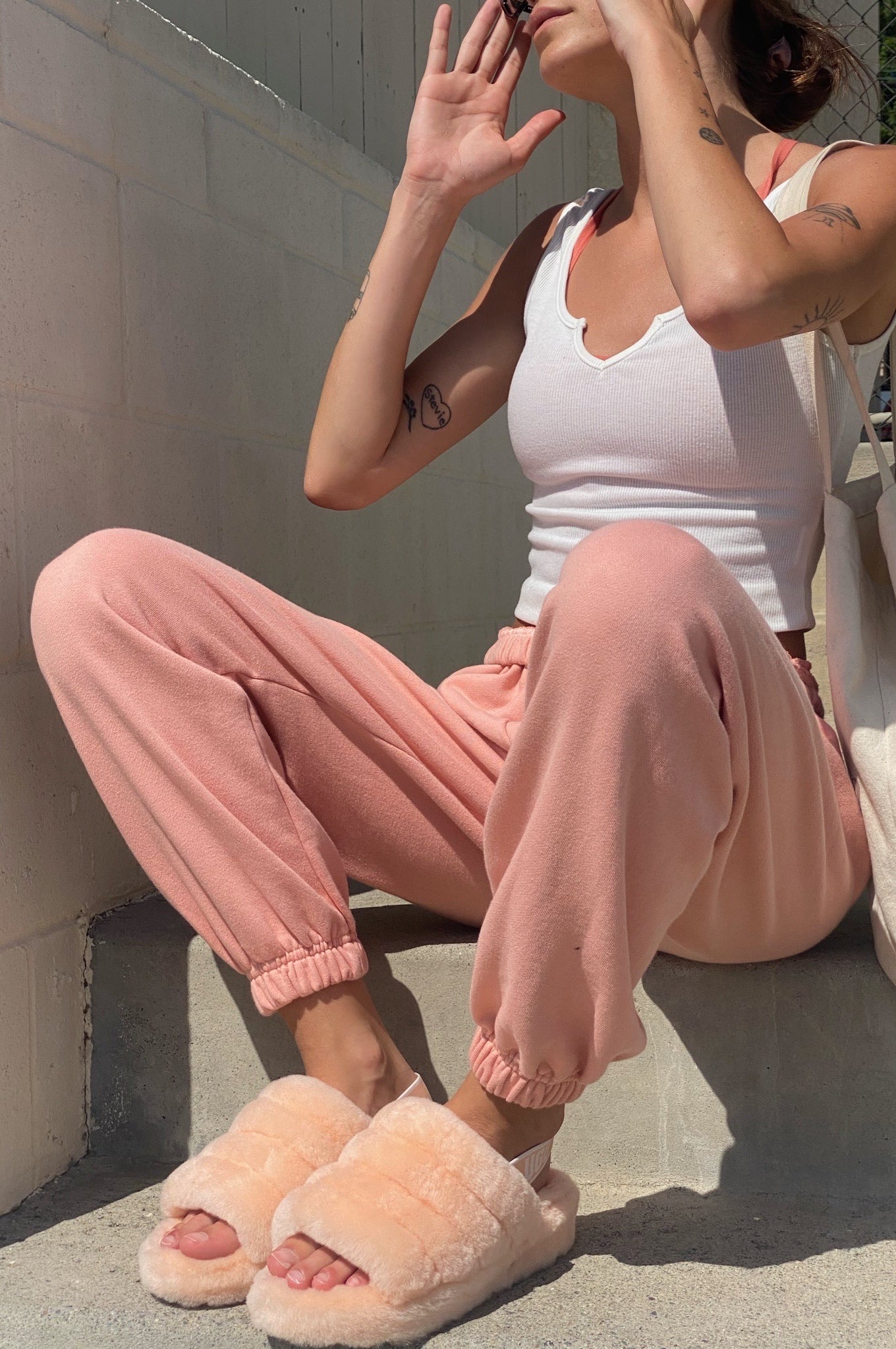 Oversized Jogger | Peach Sorbet