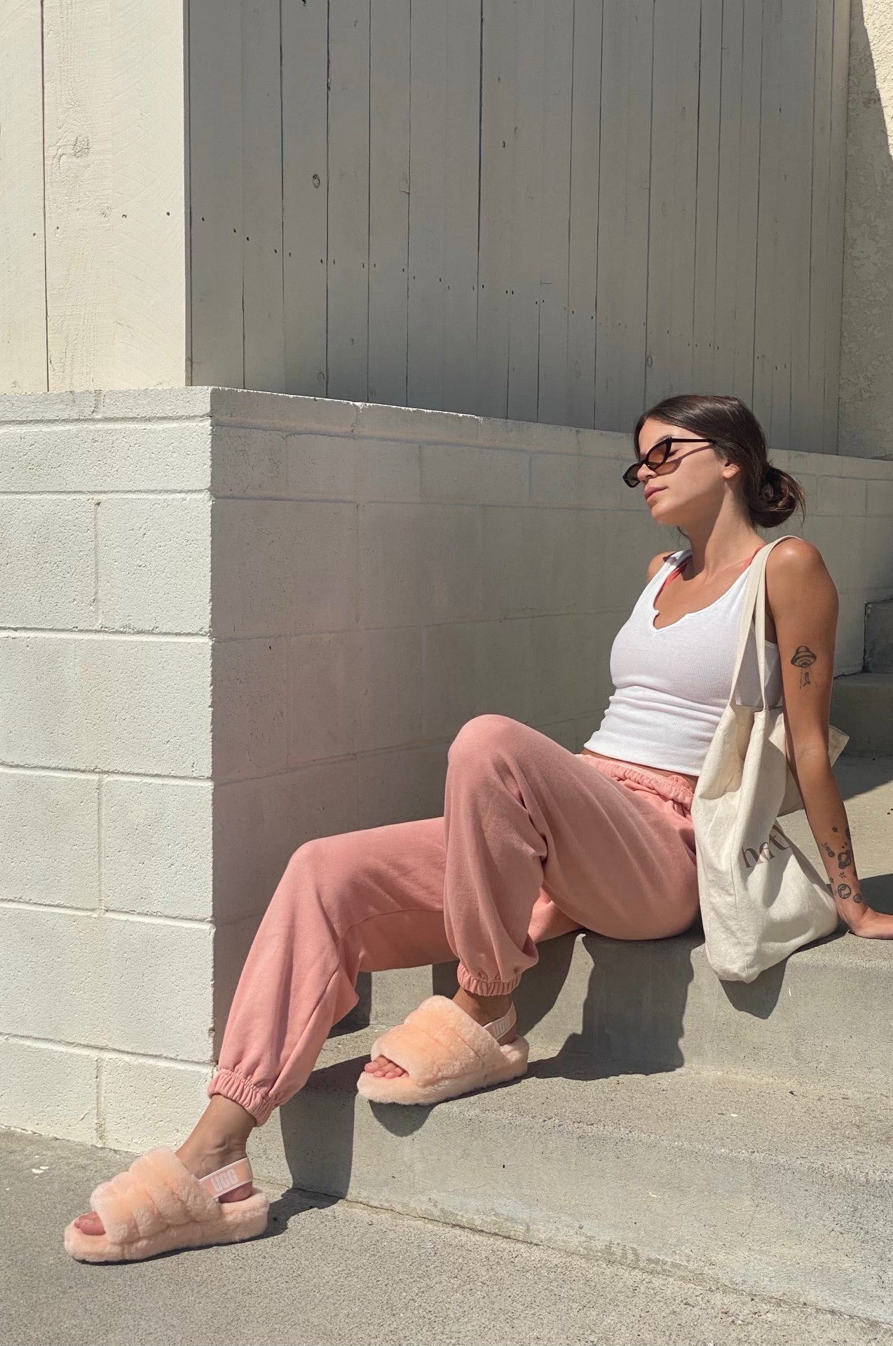 Oversized Jogger | Peach Sorbet