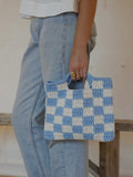 Checkered Handbag | Mallorca Sky